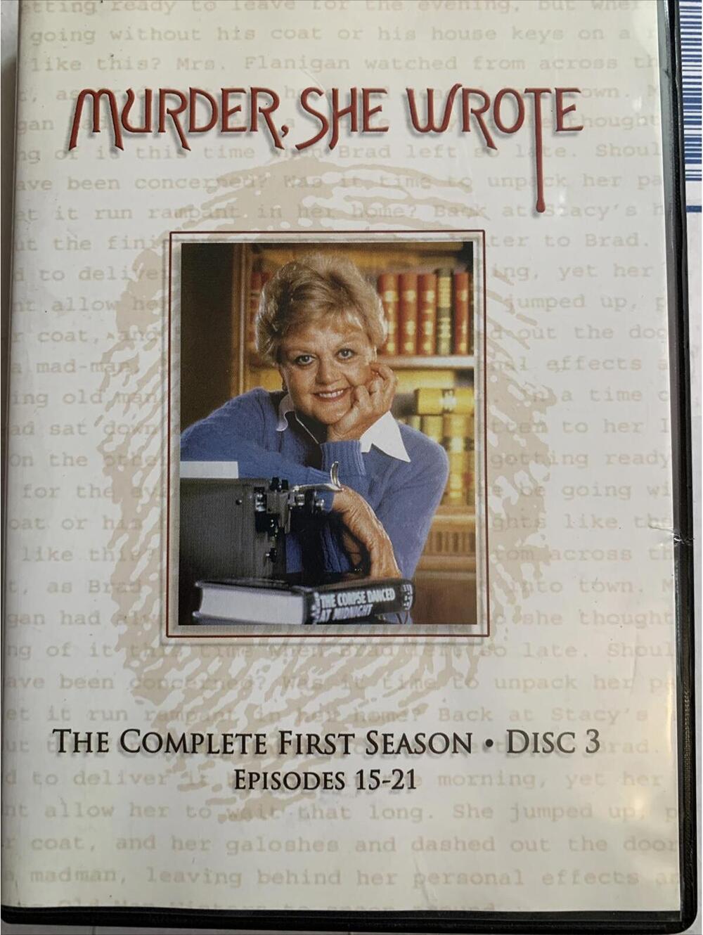 Murder, She Wrote: S1 Disc3 Episodes 15-21 Dvd #71